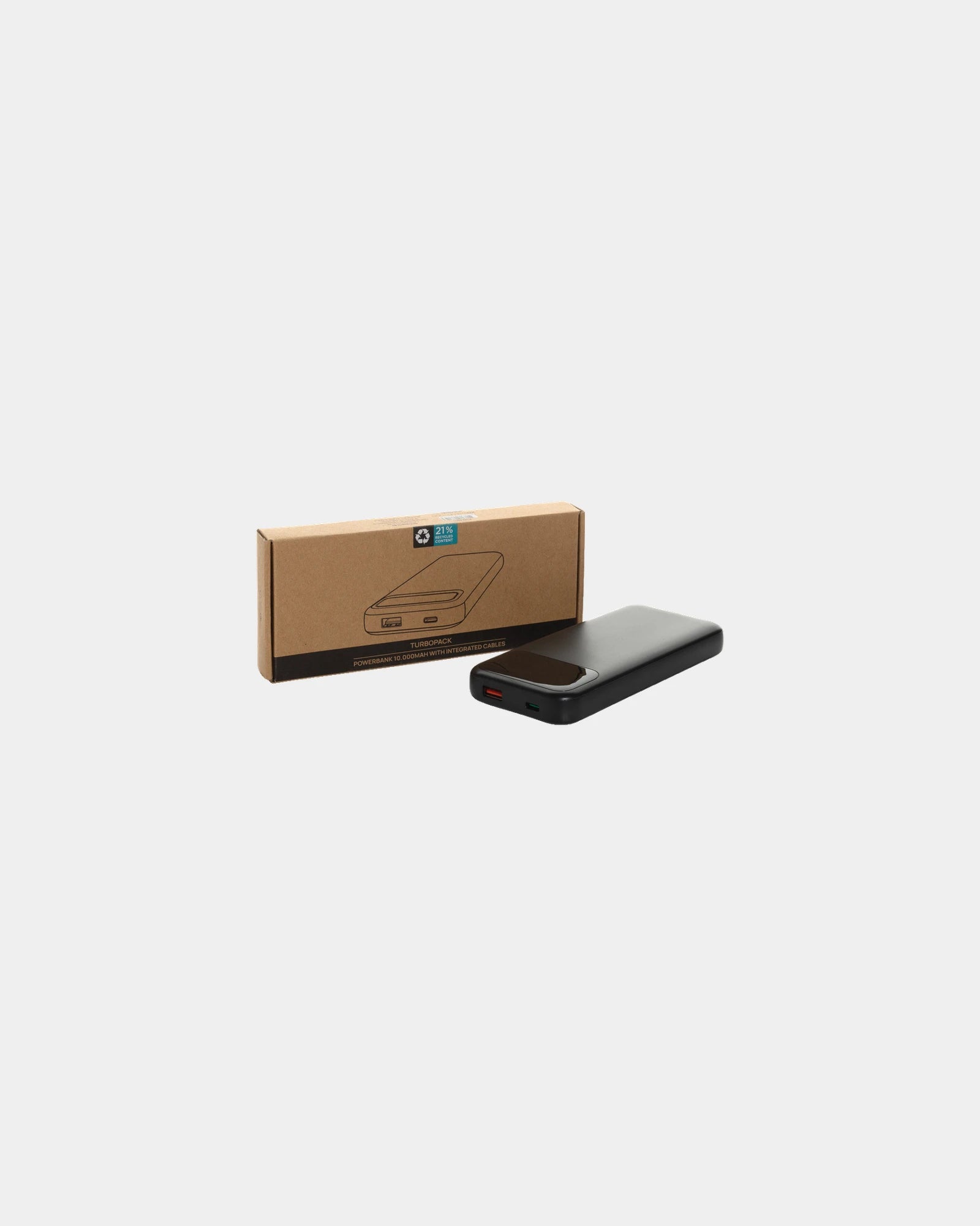 Powerbank 10.000mAh en plastique recyclé à personnaliser